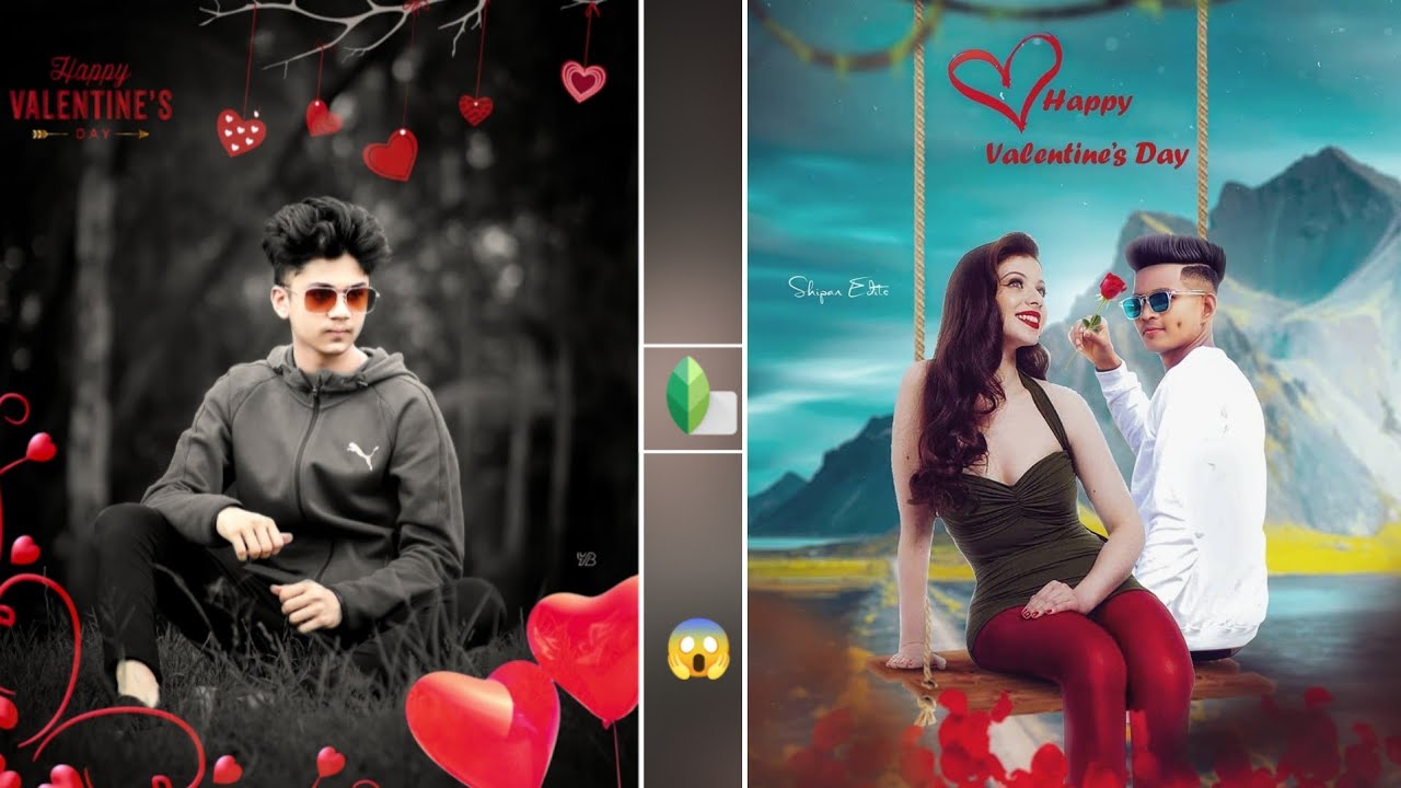 Valentine Day Special Photo Editing | Valentine Day Photo Editing Snapseed  | Snapseed Photo Editing - YouTube