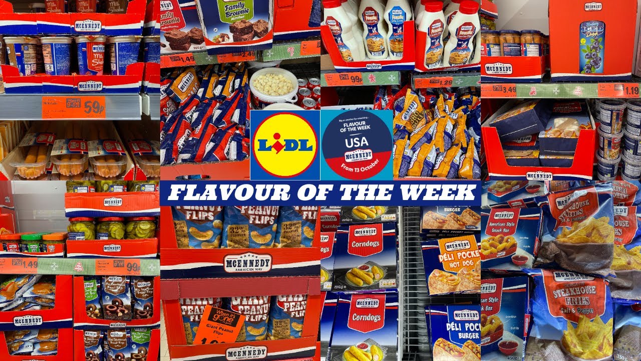FLAVOUR OF THE WEEK: USA AT LIDL FROM THURSDAY 13 OCT 2022 | LIDL HAUL | TRAVELANDSHOP