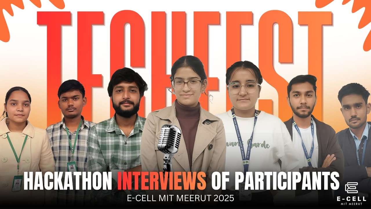 Inside the Hackathon: Ideas, Innovation & Real-World Problem Solving | E-CELL MIT Meerut