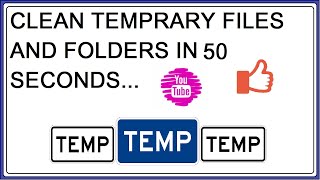 CLEAN TEMPRARY FILES IN 60 SECONDS