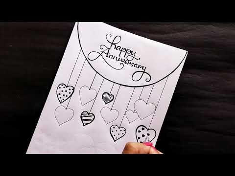 Download Handmade happy anniversary card ideas_DIY greeting card for anniversary_Anniversary card tutorial