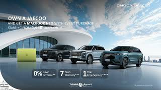 Own your new JAECOO starting from 1,630 QAR/month.