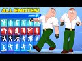 Fortnite peter griffin skin showcase avec toutes les danses et emotes de fortnite family guy