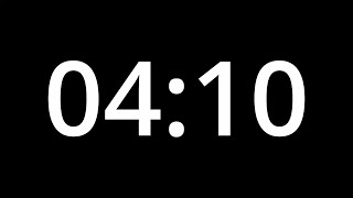 4 MINUTE 10 SECOND TIMER - No Sound - Full HD 1080p - COUNTDOWN - 250 SECOND