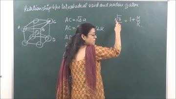 CHEM-XII-1-05 Relationship between octahedral void and radius of atoms Pradeep Kshetrapal channel