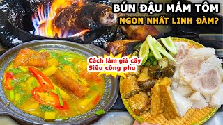 Great Vietnamese Street Food - Bun dau mam tom and very sophisticated way to make it