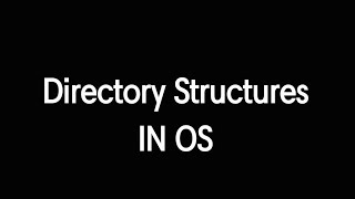 Directory structures-single level,Two level storage structures| OPERATING SYSTEM |@Svecw_talks