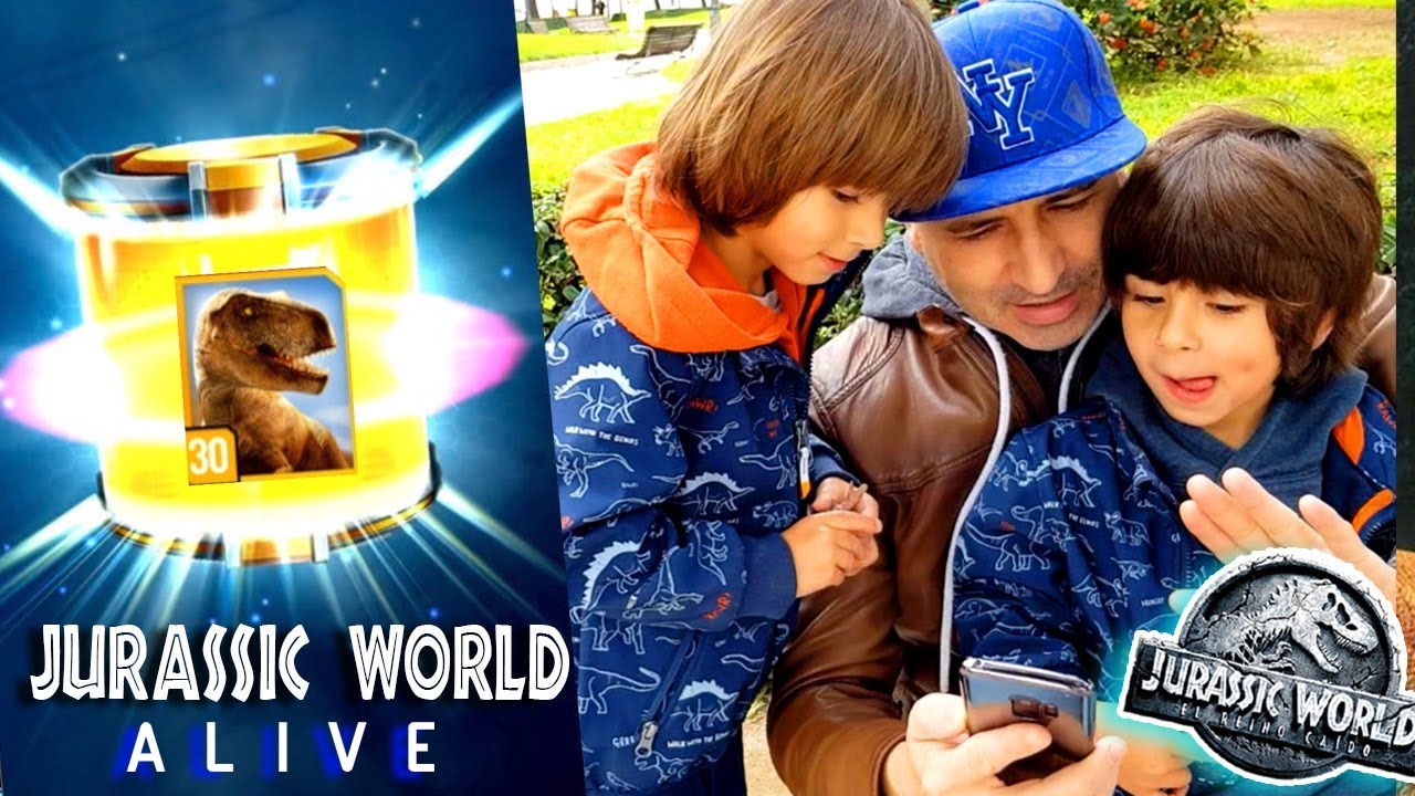 JURASSIC WORLD ALIVE 🦖ASALTO DE T-REX!! DANI y EVAN crean 5 DINOSAURIOS NUEVOS 😱juegos para niños
