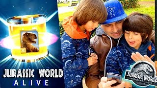 JURASSIC WORLD ALIVE 🦖ASALTO DE T-REX!! DANI y EVAN crean 5 DINOSAURIOS NUEVOS 😱juegos para niños