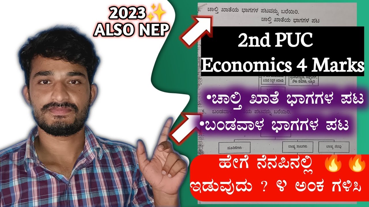 2nd PUC Economics:- ಚಾಲ್ತಿ ಖಾತೆ & ಬಂಡವಾಳ ಖಾತೆ ಬಾಗಗಳ ಪಟ ವನ್ನು ಬರೀಯರಿ| ಸುಲಭ 4 ಅಂಕ ಗಳಿಸಿ 🔥|