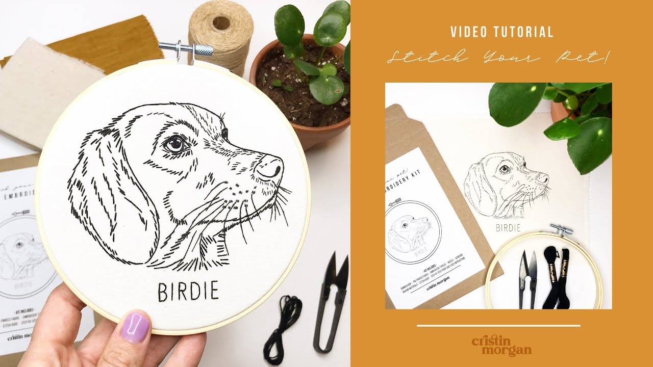 Stitch Your Pet! Hand Embroidery Tutorial for the 