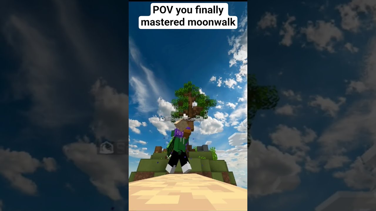 Pov You Finally Mastered Moonwalk Bridging Minecraft Epic