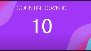Counting down to 10, 10 second's Timer with no sound.