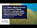 Governors Pressing Forward: The U.S. Climate Alliance @ Climate Week NYC 2025