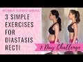 Get Rid Of Mommy Tummy with 3 Simple Diastasis Recti Exercises  | 7 Day Challenge