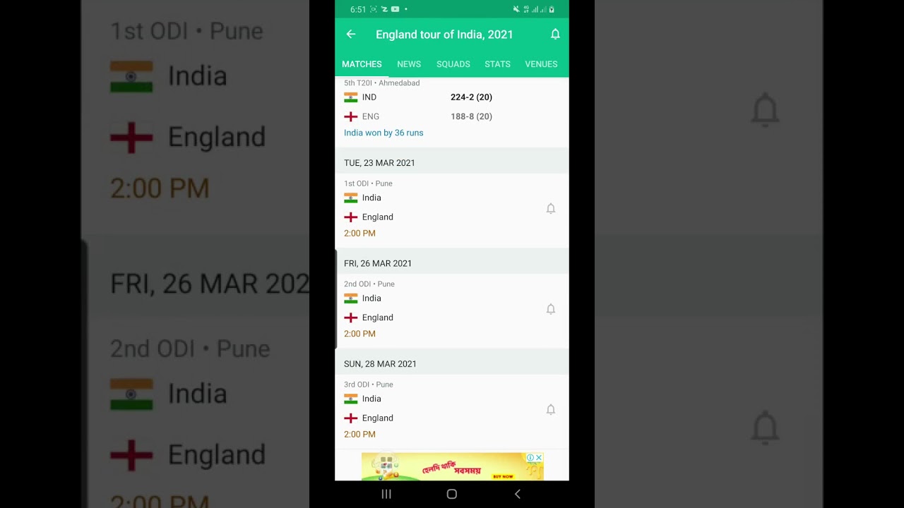 India Vs England T20 series results 2021 - YouTube