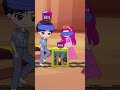 Jinu and Princess Mira guess the character in the box to level up their rank