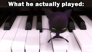 They animated the piano correctly!? (Miraculous Ladybug - Adrien & Plagg) screenshot 5