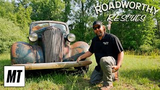 Abandoned 1937 Chevrolet Deluxe Has Been Sitting For 25 Years! | Roadworthy Rescues