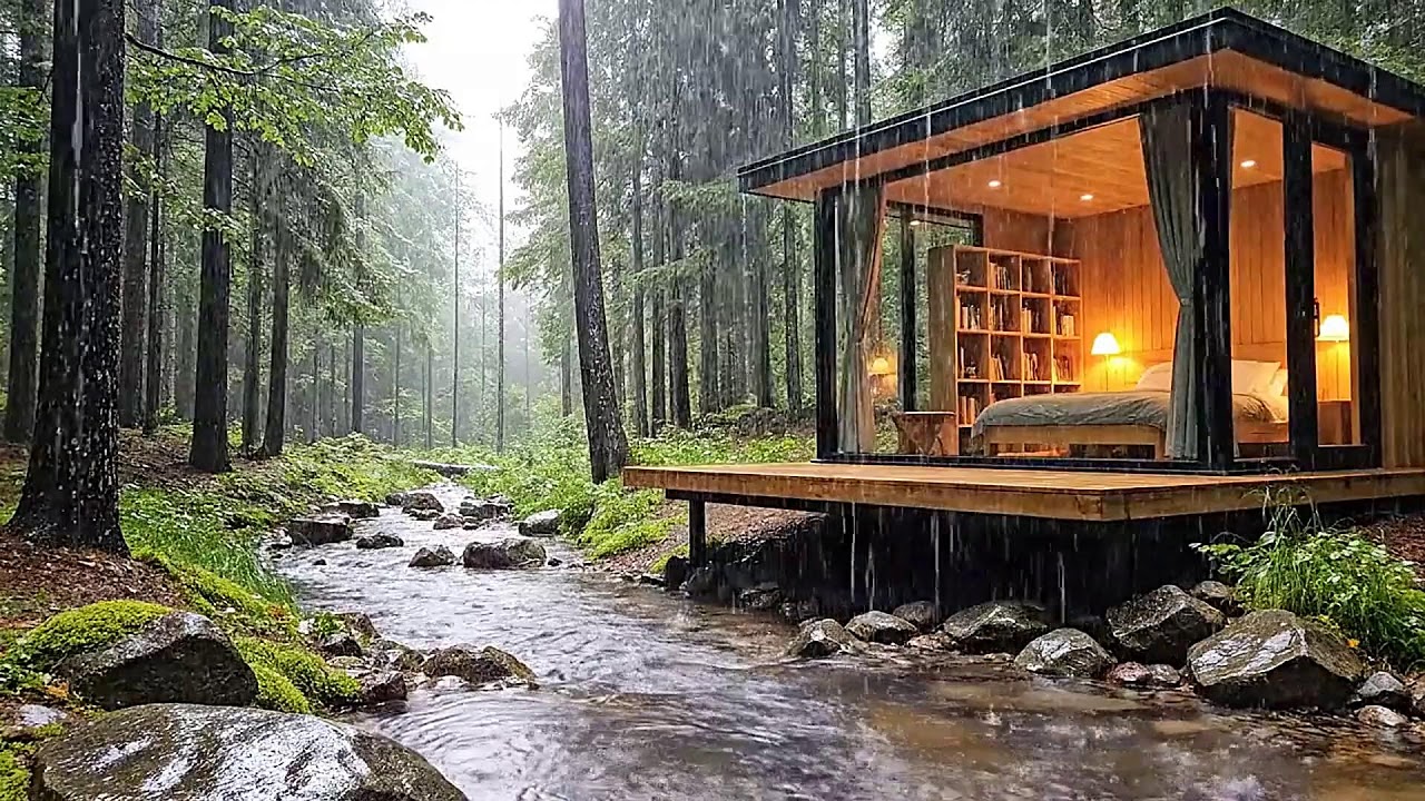 Rain Forest Rain Ambience with Soft Piano for Inner Tranquility