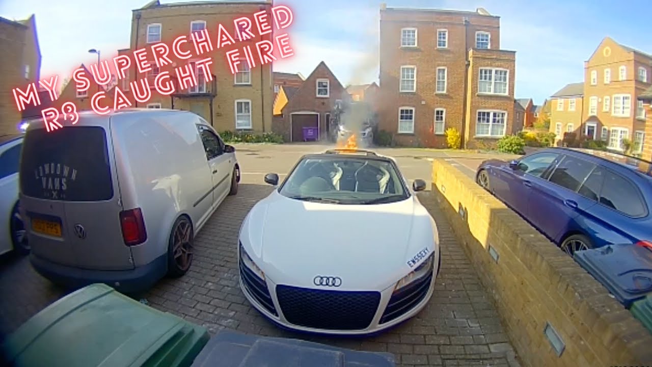 Supercharged R8 bursts into flames!! *THE TRUTH REVEALED* - YouTube