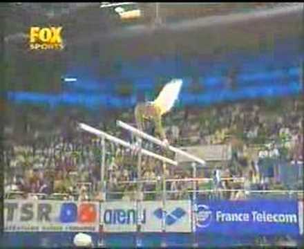 parallel bars - double salto back piked