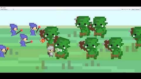 Pixel RPG Troll Onslaught Test (2D Unity Engine)