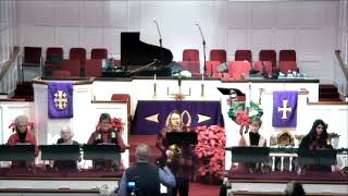 Carthage Music Club FMC Handbell Choir soloist Gracie Sexton