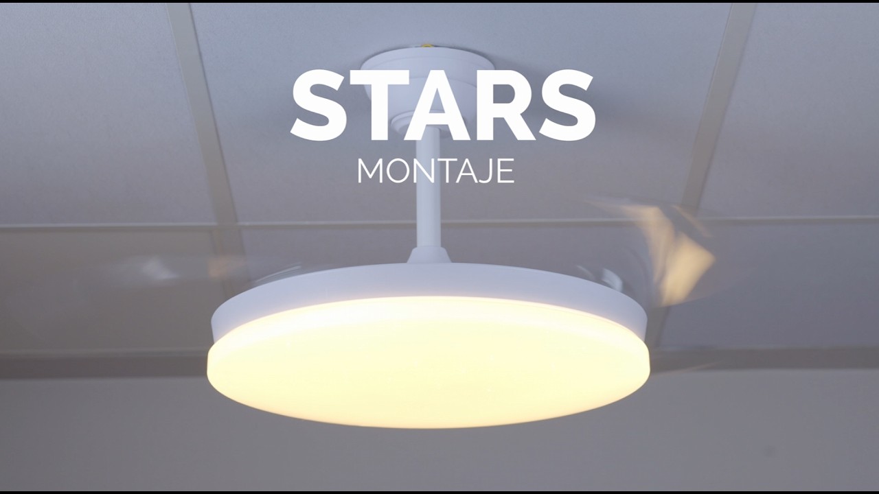 Cómo instalar el ventilador de techo Stars – CristalRecord | Montaje paso a paso