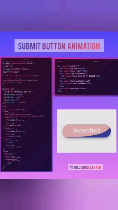 Submit Button Slider For Your Website🖱💥 Subscribe For More 📩 #coding # ...