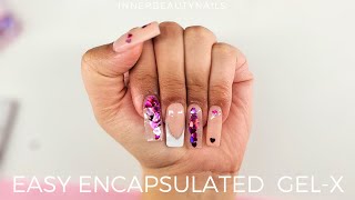 Builder Gel ENCAPSULATED GELX | DIY Beginner friendly  #nailart #nails #youtube