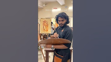 Rate my painting out of 100 ✨live model Painting #artvideo #artshorts #oilpainting