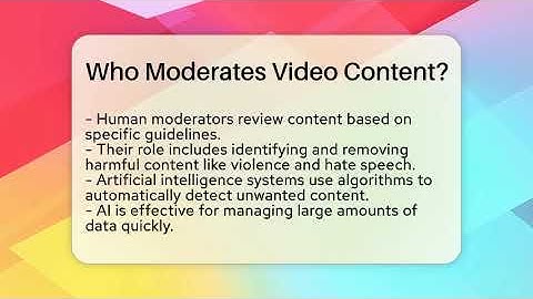 Who Moderates Video Content? - Everyday-Networking