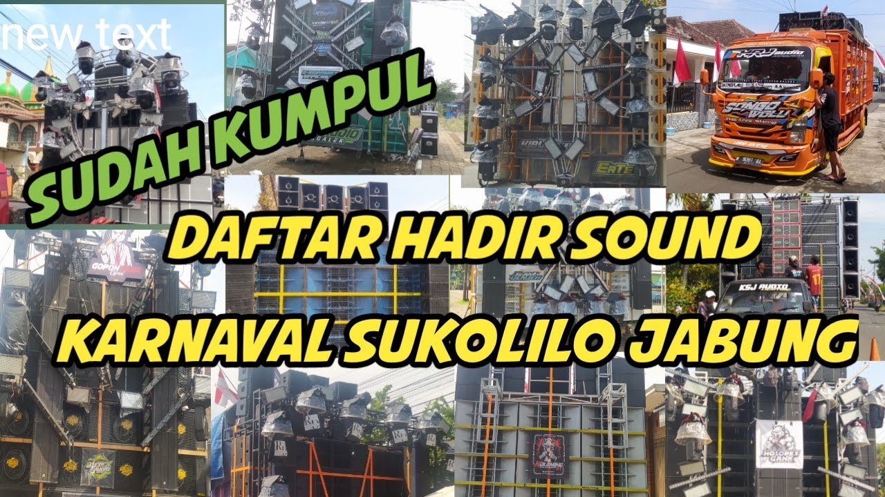 Daftar hadir sound karnaval desa sukolilo jabung malang || karnaval 2025