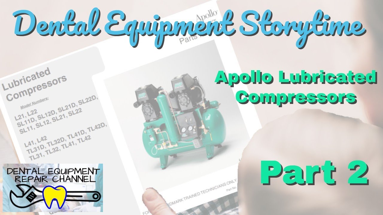 Dental Equipment Story Time Apollo Oil Lubricated Air Compressor Part