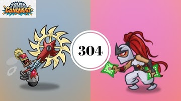 Tower defens/Tower Conquest:gameplay walkthrough best team part 304 (ios,android&pc)