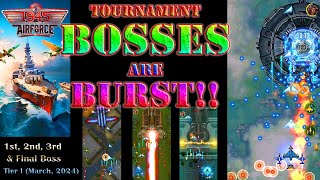 Tournament BOSSES are Burst! 1945 Air Force: Airplane Games Top Boss Gaming Video #bossfight #top