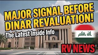 Major Signal Before Dinar Revaluation #DinarRV #IraqiDinar #IQD
