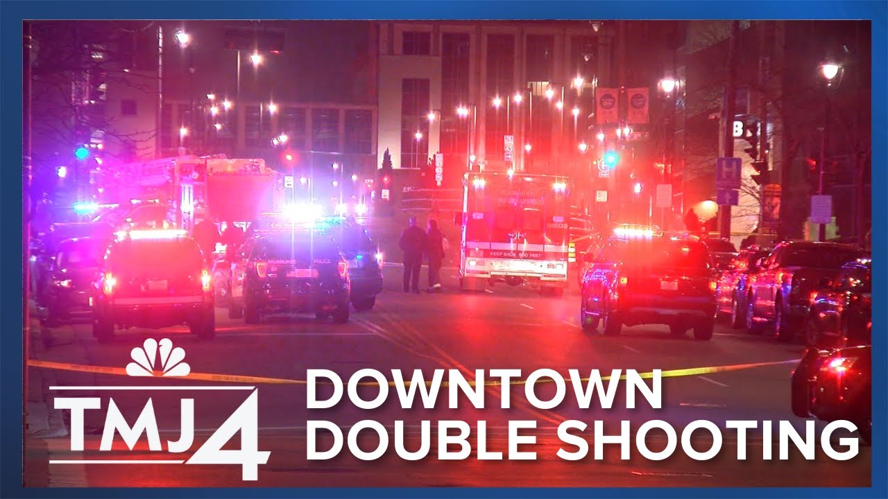 2 people shot downtown Milwaukee, taken to police headquarters YouTube