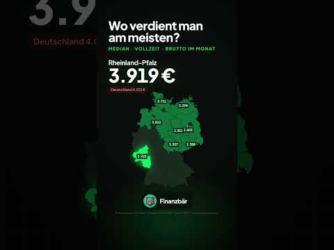 Wo verdient man in Deutschland am meisten? 💶 #finanzen #shorts