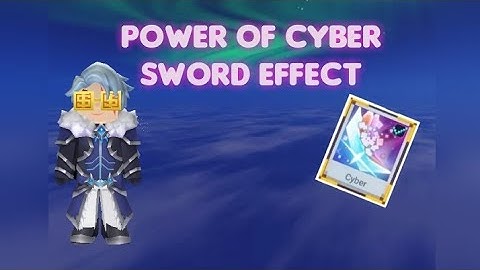 POWER OF CYBER SWORD EFFECT IN (BEDWARS!!) [BLOCKMAN GO ADVENTURE]