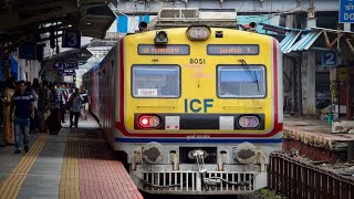 8053 Medha AC EMU train electric multiple unit train Mumbai AC local train 