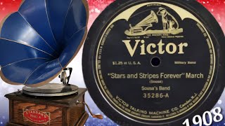 1911 In Horn Recording Columbia Standard A Phonograph Start And Stripes Forever By Sousas Band