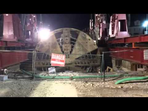 TBM Lea coming up extraction shaft