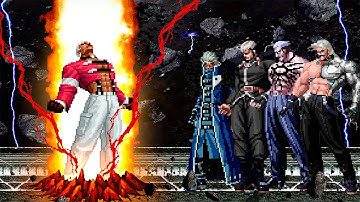 [KOF Mugen] D. Yashiro Rhythm vs KOF Bosses Team