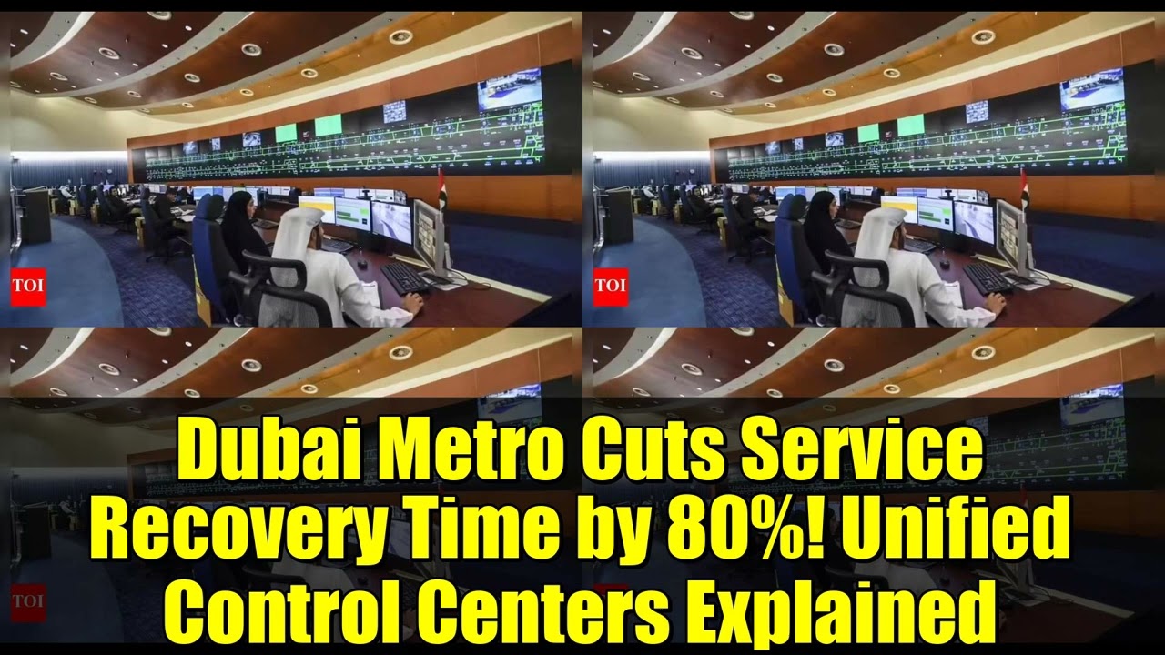 Dubai Metro Cuts Service Recovery Time by 80%! Unified Control Centers Explained