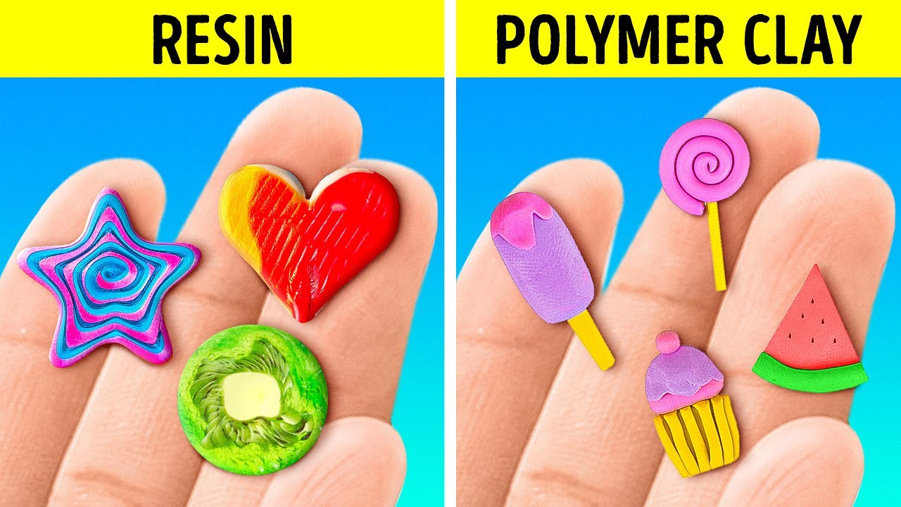 Cute Polymer Clay Mini Crafts 🍉 And Glue Gun Tricks You Need To Know