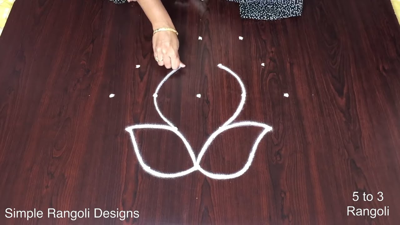 5×3 Kutty Kolam Rangoli