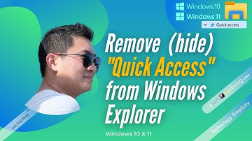 Hide or Remove Quick Access from Windows Explorer Windows 11 works too