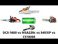 Stihl MSA220C vs Echo DCS 1600 vs Husqvarna 540 iXP vs EGO CS1800E